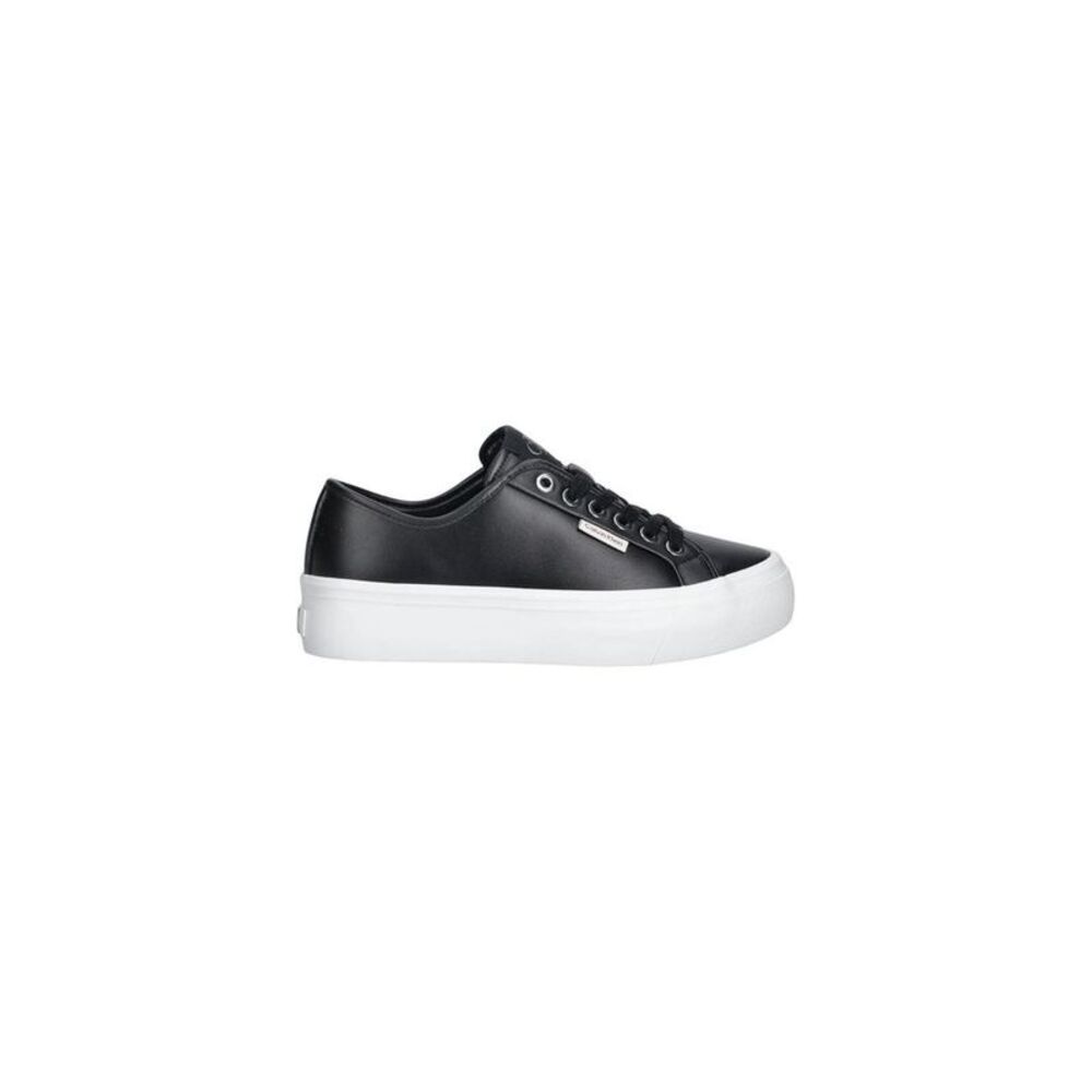 Calvin Klein Jeans Black Leather Low Top Women's Sneakers